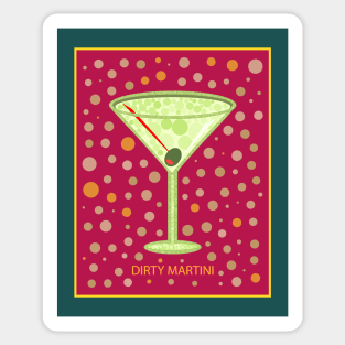 Dirty Martini | Cocktail | Pop Art Sticker